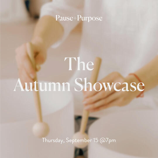 Autumn Showcase Event Pause + Purpose's Autumn Showcase Event visual concept of Autumn 2022.