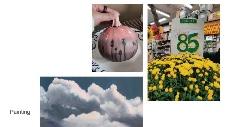 Sheryl Chan creations using paint.