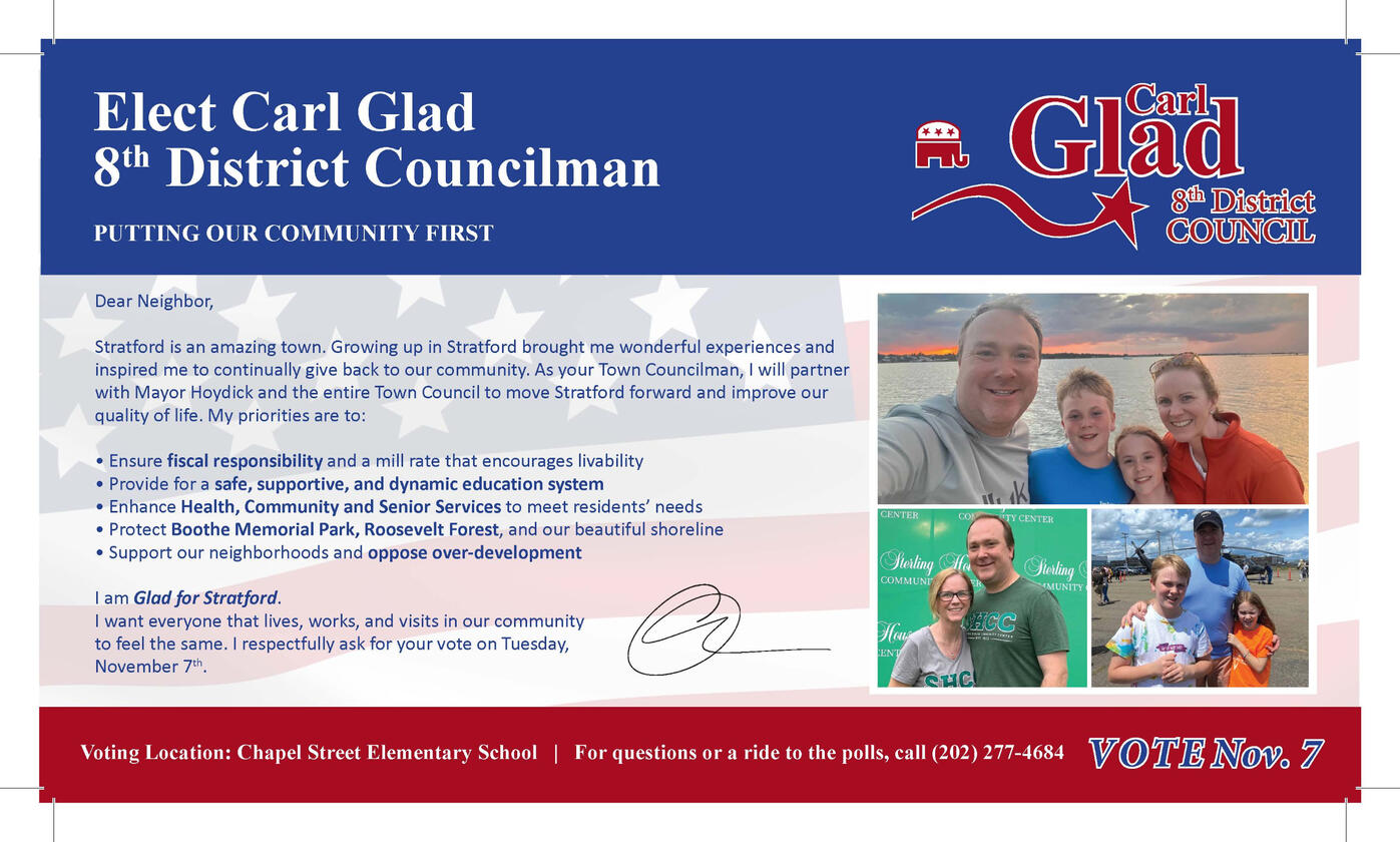 Carl Glad EDDM #2 Front